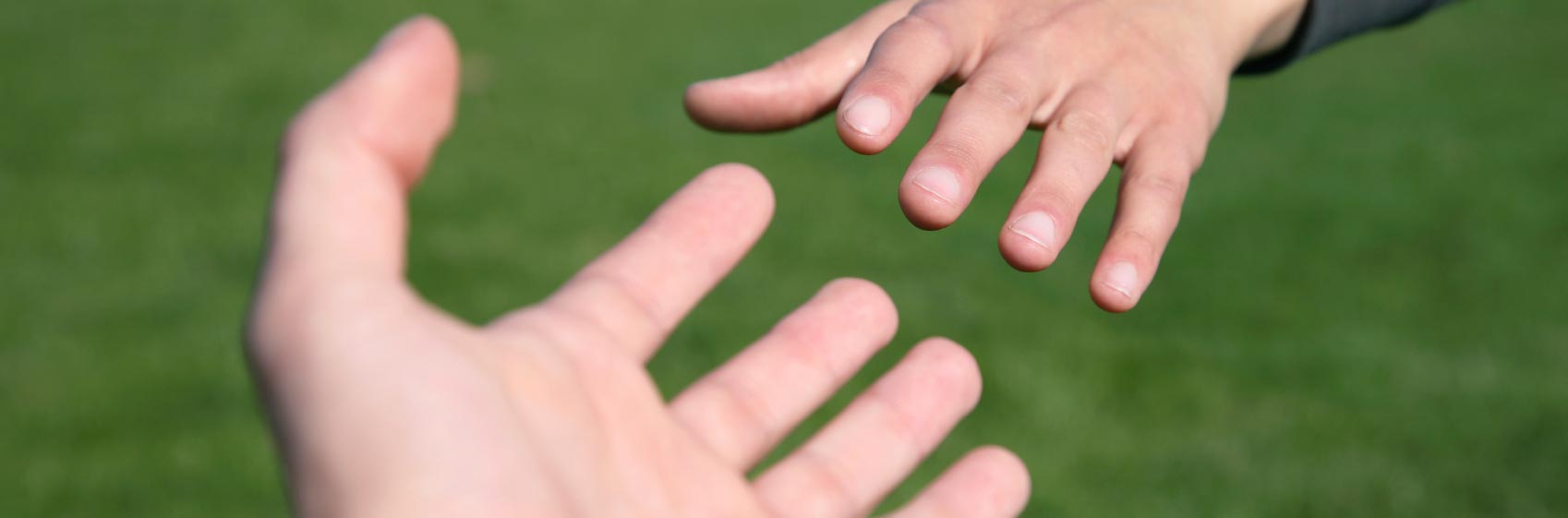 Hands-reaching-for-each-other Hands Reaching for Each Other