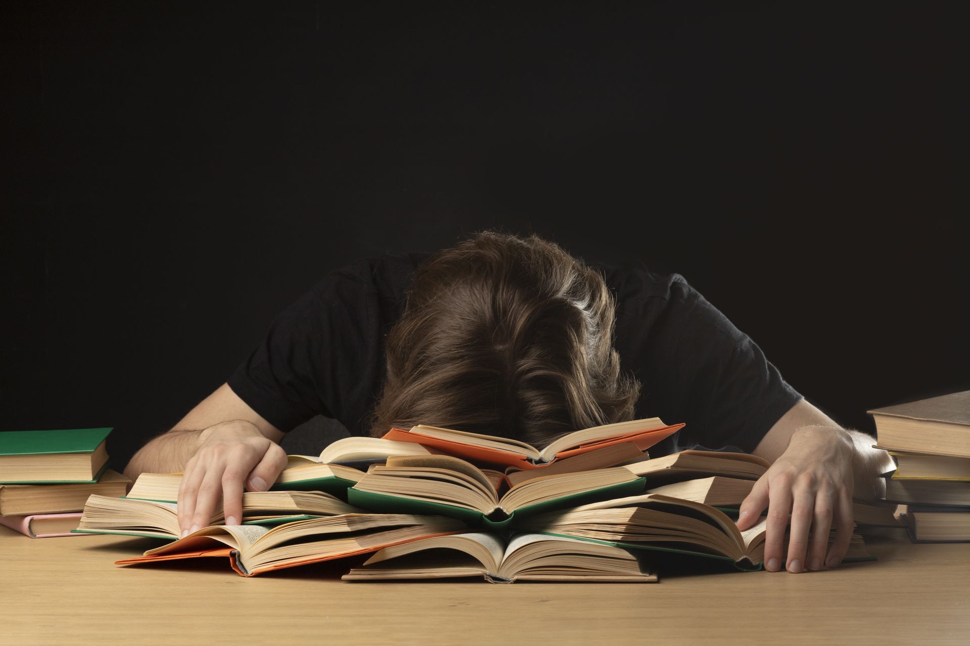 Academic Stress & Substance Abuse Academic Stress & Substance Abuse - head in books